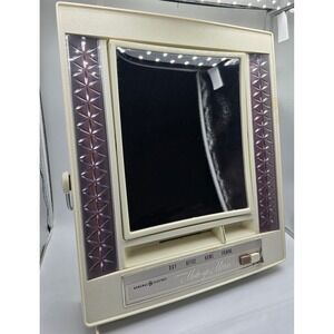 Vintage 70s General Electric Lighted Vanity Makeup Zoom Mirror GE Retro MCM B2IM